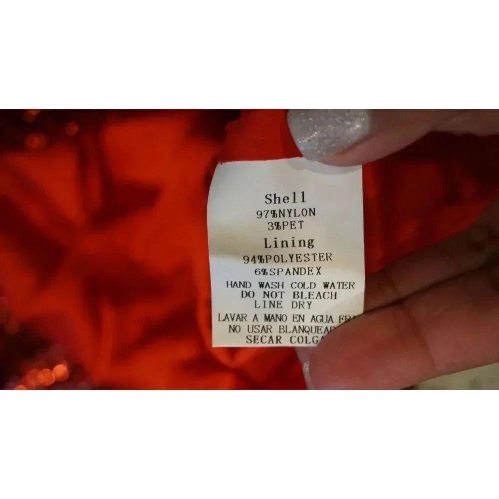 NWT Fashion Nova RED "My Valentine" Christmas/ NYE/ Holiday Sequin Mini Dress, S - Picture 12 of 12